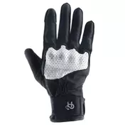 HELSTONS Neo Air perforated leather gloves Черно-белый