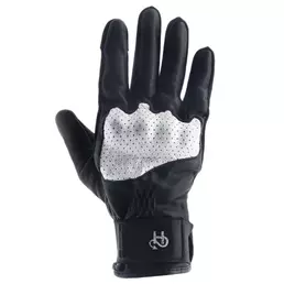 HELSTONS Neo Air perforated leather gloves Черно-белый