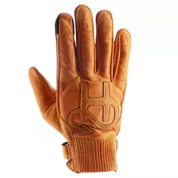 HELSTONS Golf perforated leather gloves Золотистый