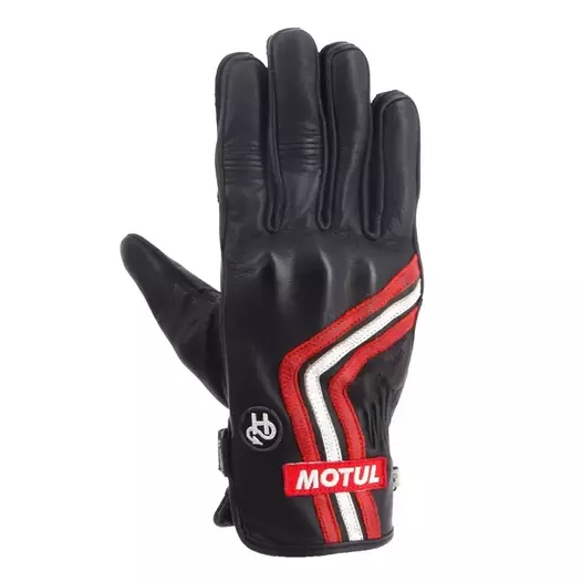 HELSTONS Motul Oil leather gloves Черный