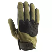 HELSTONS Dune perforated leather gloves Khakhi / Black