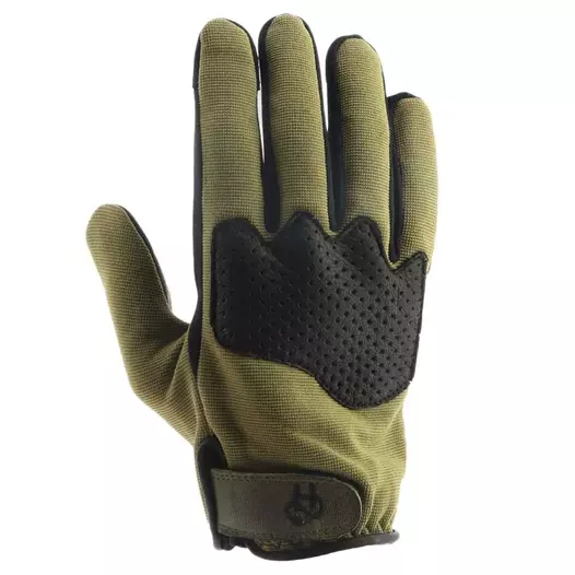 HELSTONS Dune perforated leather gloves Khakhi / Black (размер: 8)