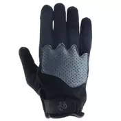 HELSTONS Dune perforated leather gloves Серо-черный
