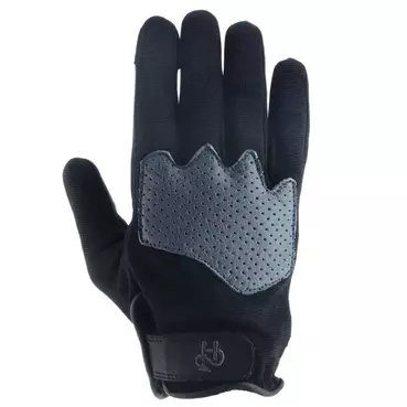 HELSTONS Dune perforated leather gloves Серо-черный