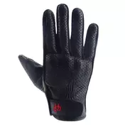 HELSTONS Leader Air perforated leather gloves Черный