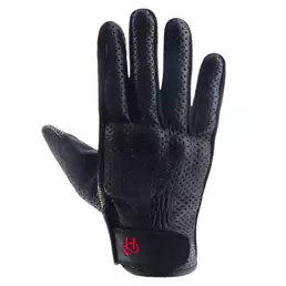 HELSTONS Leader Air perforated leather gloves Черный