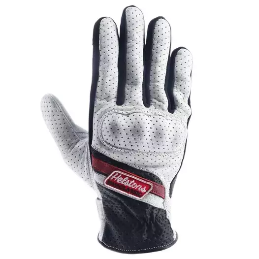 HELSTONS Cars Air perforated leather gloves Черный