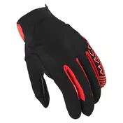 MACNA Obtain perforated leather gloves Красно-черный