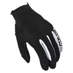 MACNA Obtain perforated leather gloves Черно-белый
