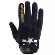 HELSTONS Thunderbolt perforated leather gloves Черный