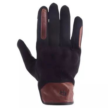 HELSTONS Saxo perforated leather gloves Коричневый