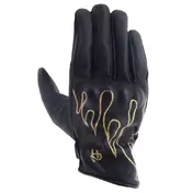 HELSTONS Rod Air perforated leather gloves Черно-бежевый