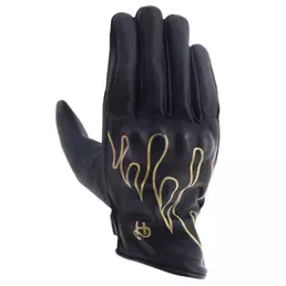 HELSTONS Rod Air perforated leather gloves Черно-бежевый