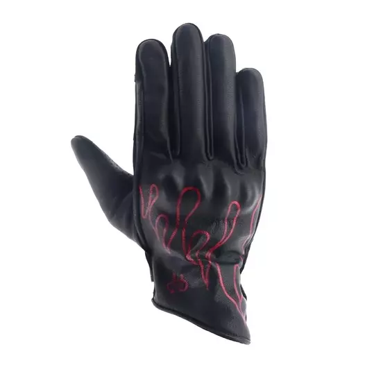 HELSTONS Rod Air perforated leather gloves Красно-черный