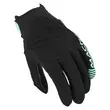 MACNA Obtain woman perforated leather gloves Черно-бирюзовый