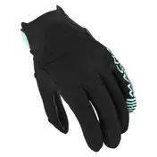 MACNA Obtain woman perforated leather gloves Черно-бирюзовый