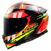 LS2 FF811 Vector II Carbon Tantic full face helmet Hi-Vis Yellow
