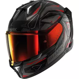 SHARK Skwal i3 Linik Automatic Lights full face helmet Black / Anthracite / Red (размер: xs)