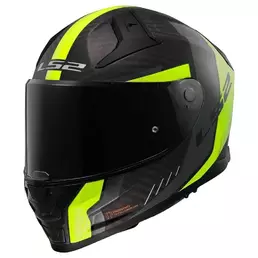 LS2 FF811 Vector II Carbon Grid Full Face Helmet Matt High Vision Yellow