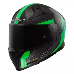LS2 FF811 Vector II Carbon Grid Full Face Helmet Matt Fluo Green