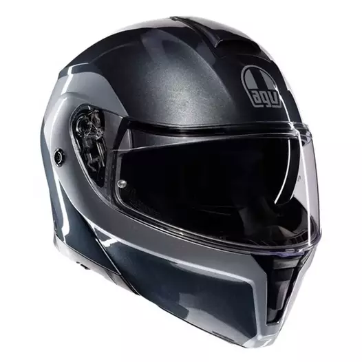 AGV Streetmodular Levico E2206 MPLK modular helmet Grey / Silver (размер: xs)