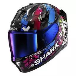 SHARK Skwal I3 Hellcat Full Face Helmet Black / Chrome / Blue (размер: xs)