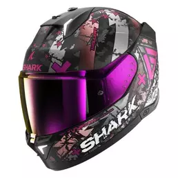 SHARK Skwal I3 Hellcat Full Face Helmet Black / Chrome / Purple (размер: xs)
