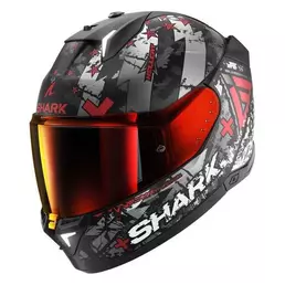 SHARK Skwal I3 Hellcat Full Face Helmet Black / Chrome / Red