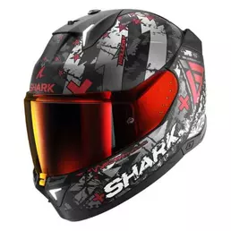 SHARK Skwal I3 Hellcat Full Face Helmet Black / Chrome / Red