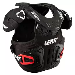 LEATT Fusion 2.0 Jr + Neck Protector protection vest Черный (размер: s/m)