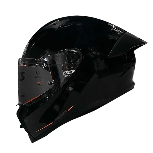 AXXIS FF132 Fenix Solid A1 Gloss мотошлем черный