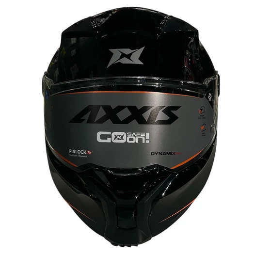 AXXIS FF132 Fenix Solid A1 Gloss мотошлем черный