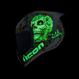 Icon UltraFlite Doodle3 MIPS мотошлем белый