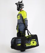 Grom MX Fragments neon/grey сумка для экипировки с колесами и ручкой телескоп