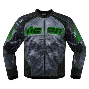 Icon Overlord Reaver мотокуртка зеленая