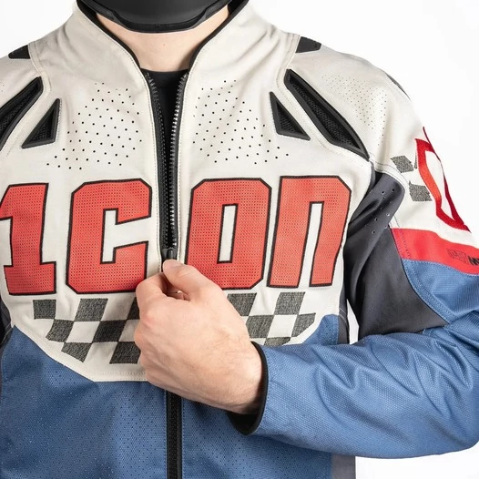 Icon Contra 3 Hero Blue мотокуртка синяя