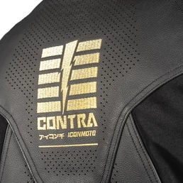 Icon Contra 3 Rizz Rizz Black мотокуртка кожаная черная