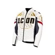 Icon Contra 3 Rizz Rizz White мотокуртка кожаная белая