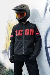 Icon Contra 3 Hero Black мотокуртка черная