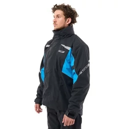 Dragonfly Evo Black/Blue 25 мотодождевик мембранная куртка черная с синим