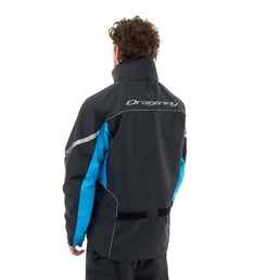 Dragonfly Evo Black/Blue 25 мотодождевик мембранная куртка черная с синим