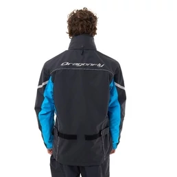 Dragonfly Evo Black/Blue 25 мотодождевик мембранная куртка черная с синим