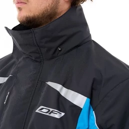 Dragonfly Evo Black/Blue 25 мотодождевик мембранная куртка черная с синим
