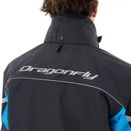 Dragonfly Evo Black/Blue 25 мотодождевик мембранная куртка черная с синим