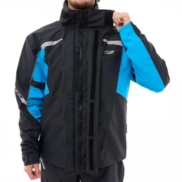 Dragonfly Evo Black/Blue 25 мотодождевик мембранная куртка черная с синим