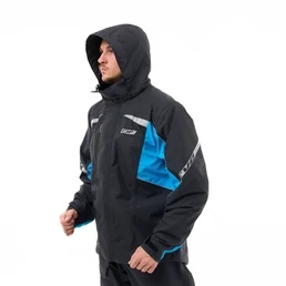 Dragonfly Evo Black/Blue 25 мотодождевик мембранная куртка черная с синим