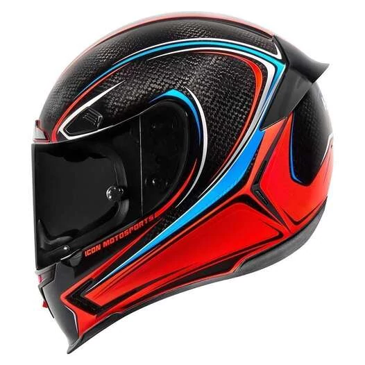 Icon Airframe Pro Halo Carbon Glory мотошлем черн\красн