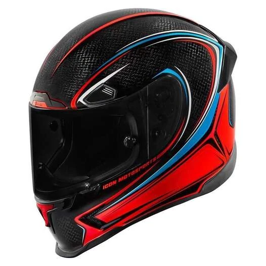 Icon Airframe Pro Halo Carbon Glory мотошлем черн\красн