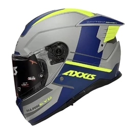 AXXIS FF122 Hawk SV EVO Daytona Matt Grey мотошлем серый матовый