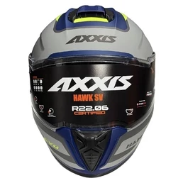 AXXIS FF122 Hawk SV EVO Daytona Matt Grey мотошлем серый матовый